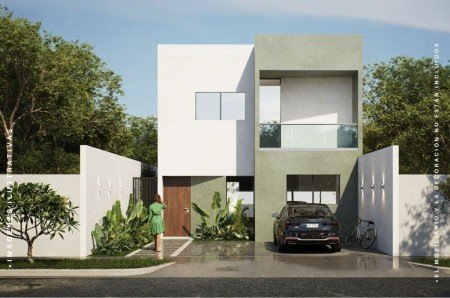 Casa en venta Conkal Merida de 2 plantas y 3 recamaras